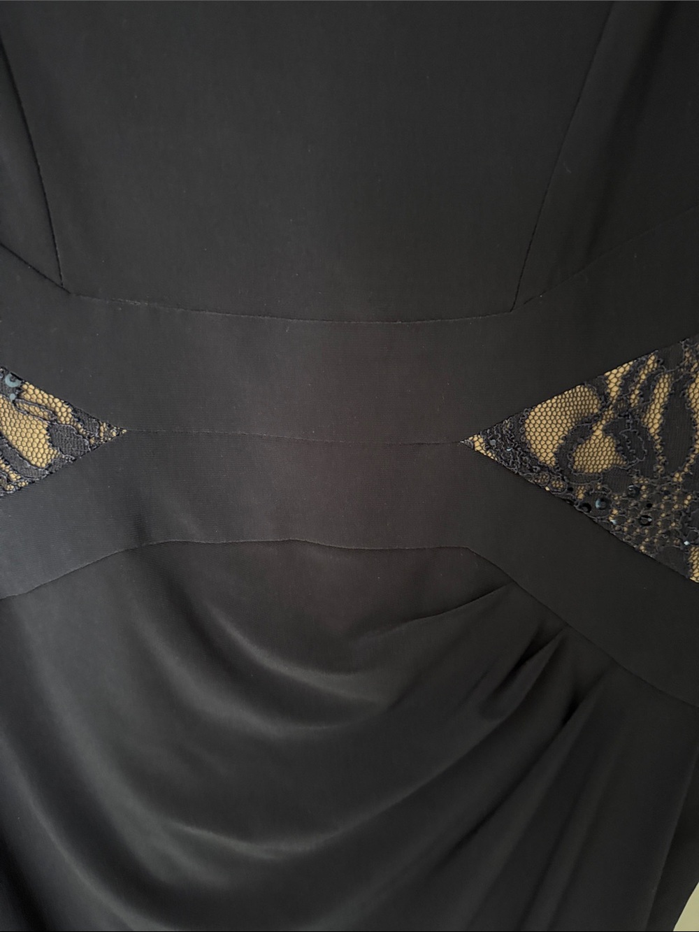 Lauren Ralph Lauren Navy Dress with Lace Insets - Picture 13 of 13